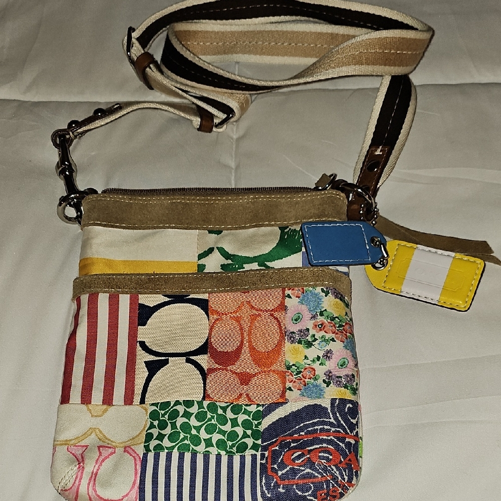 Coach Multicolor Patchwork Crossbody Bag